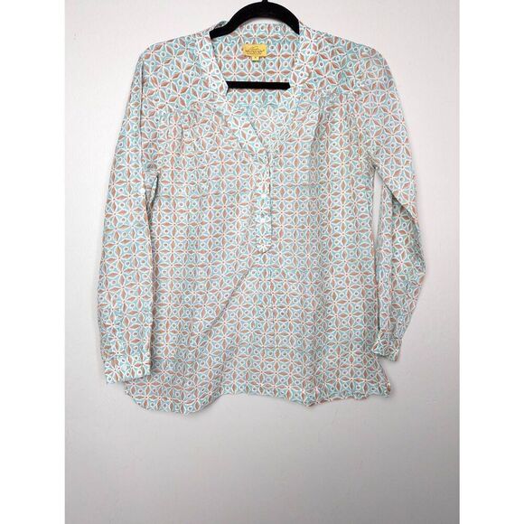 Roberta Roller Rabbit cotton silk top Small - Picture 1 of 7